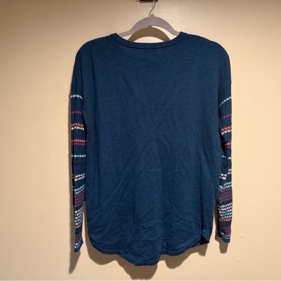 Smartwool Shadow Pine Crew Sweater Wool Blend Deep Marlin Heather Blue small - Picture 10 of 11